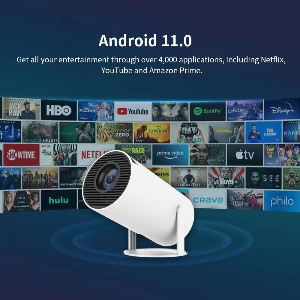 Andriod 5G Wifi Projector 4k With 4000Lm