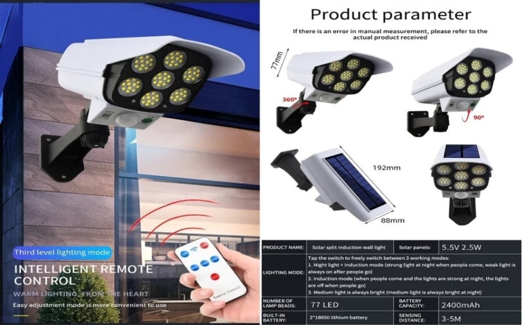 Remote Control Human Sensor Spotlight