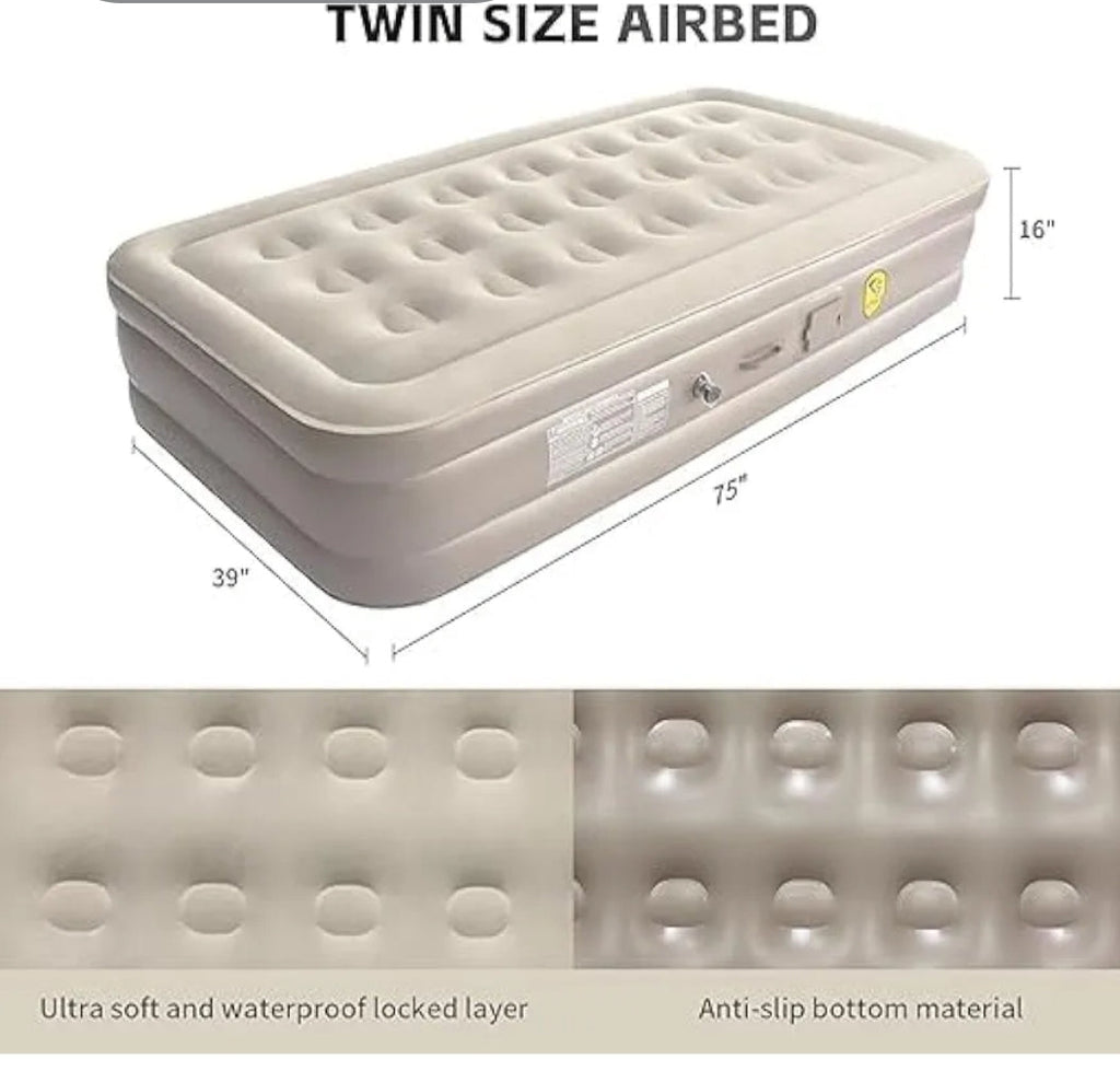 Sleep Anywhere in Comfort with VishBin Twin Air Mattress
